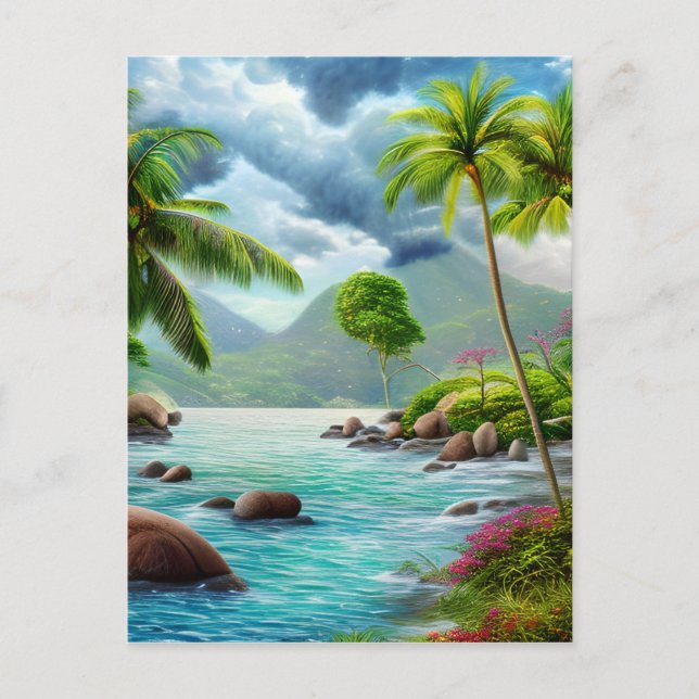 Carte Postale Les Seychelles sont un ensemble d'îles situées dan (Devant)
