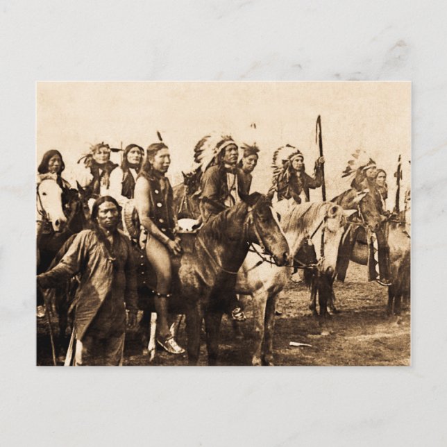 Carte Postale Les Sioux puissants (Devant)