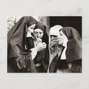 Carte Postale Les soeurs fument la photographie Vintage