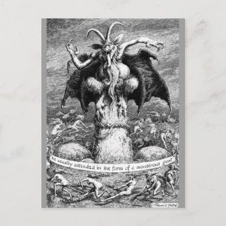 Carte Postale Les sorcières et le diable