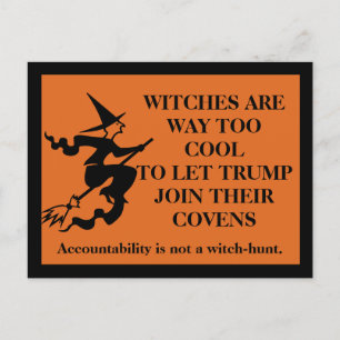 Carte Postale Les Sorcières Sont Cool. Trump ne l'est pas.