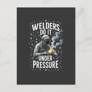 Carte Postale Les soudeurs le font sous pression Travailleur de