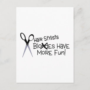 Carte Postale Les Stylistes De Cheveux Ont Plus Amusant