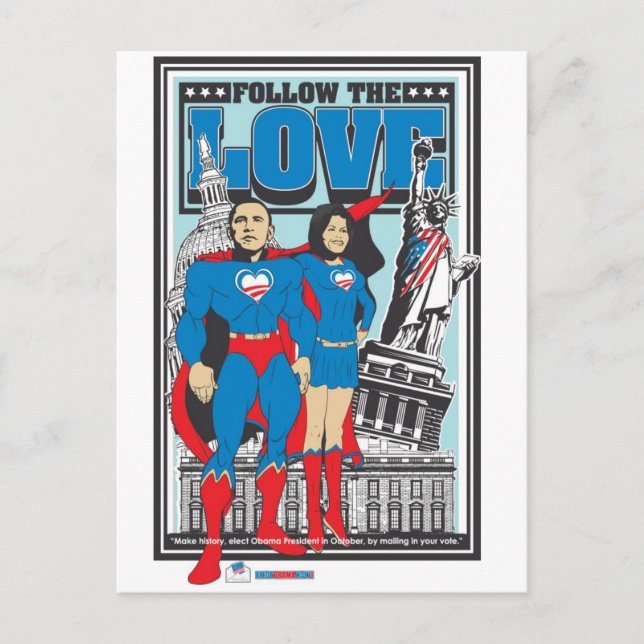 Carte Postale Les super Obama (Devant)