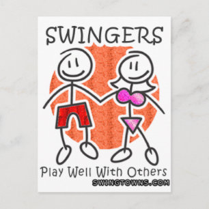 Carte Postale Les swingers jouent bien ensemble