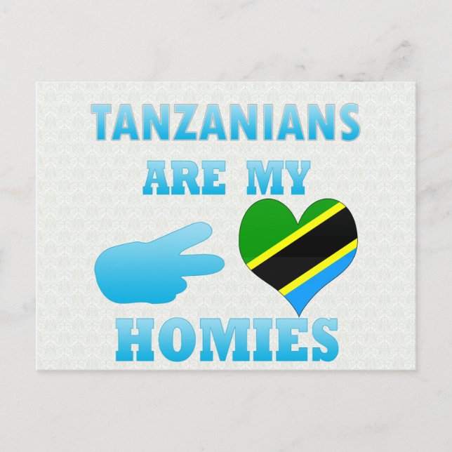 Carte Postale Les Tanzaniens sont mes Hommes (Devant)