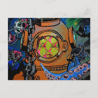 Carte postale "Les temps difficiles pour l'Aquanau