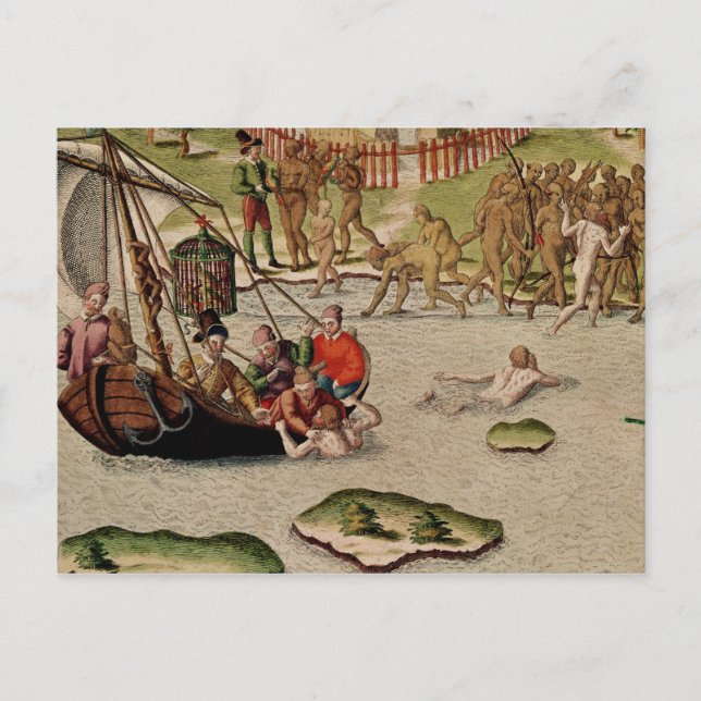 Carte Postale Les Terres Françaises Des Bateaux (Devant)