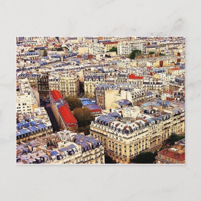 Carte Postale Les toits de Paris (Devant)