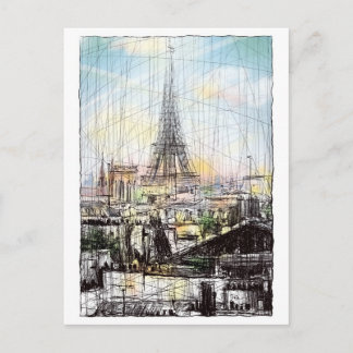 Carte Postale Les toits de Paris