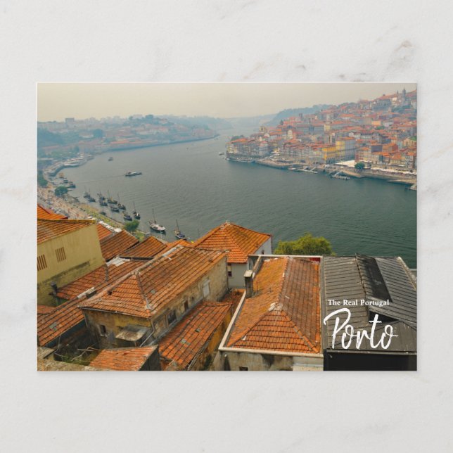 Carte Postale Les toits de Porto - Le vrai Portugal (Devant)