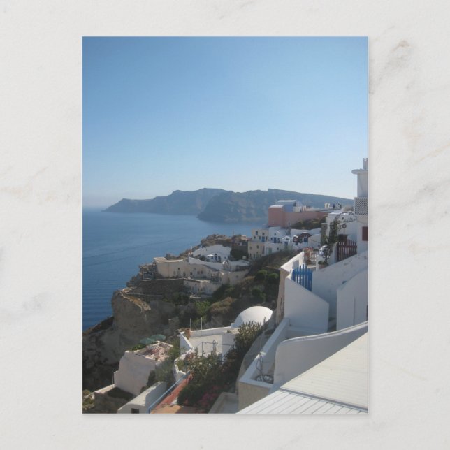 Carte Postale Les toits de Santorin (Devant)