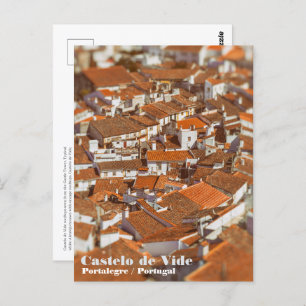 Carte Postale Les toits du Castelo de Vide. Alentejo, Portugal.