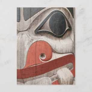 Carte Postale Les totems du Haida Heritage Centre Museum