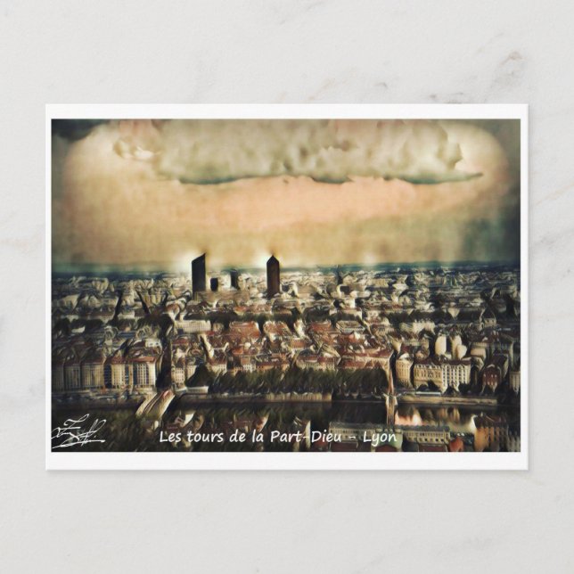 Carte Postale Les tours de la Part-Dieu - Lyon  (Devant)