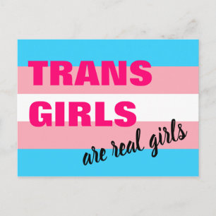 Carte Postale Les Trans-Girls sont de vraies filles transgenres