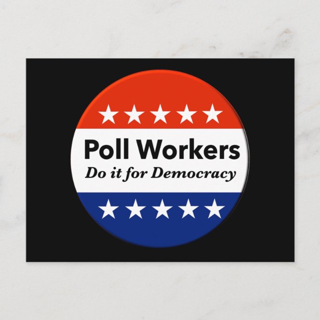 Carte Postale Les Travailleurs Du Sondage Le Font Pour La Démocr (Devant)