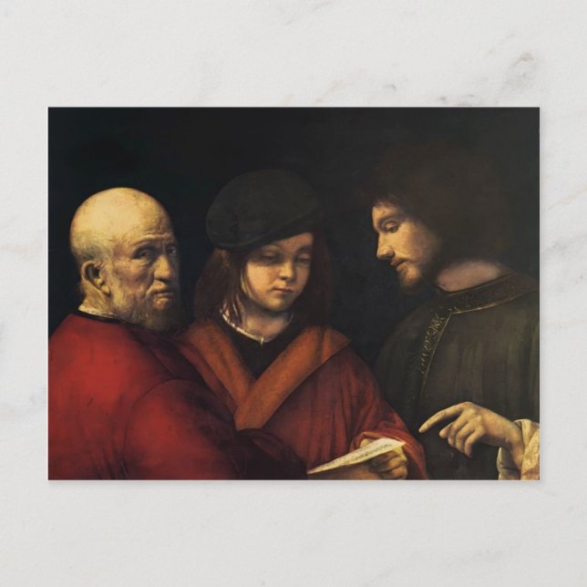 Carte Postale Les trois âges de l'homme par Giorgione (Devant)
