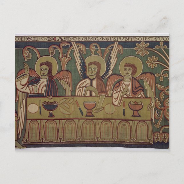 Carte Postale Les Trois Anges, de l'histoire d'Abraham (Devant)