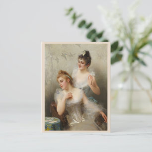 Carte Postale Les trois as de Vittorio Matteo Corcos