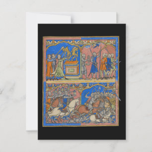 Carte Postale Les trois cents valeureux de Gédéon La Bible des C