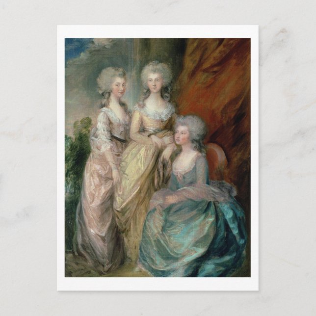 Carte Postale Les trois filles aînées de George III : Princesse (Devant)