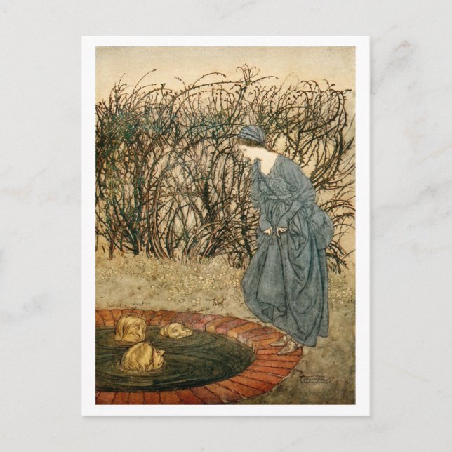 Carte Postale Les trois têtes du puits (Devant)