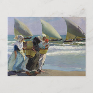 Carte Postale Les Trois Voiles - Joaquin Sorolla