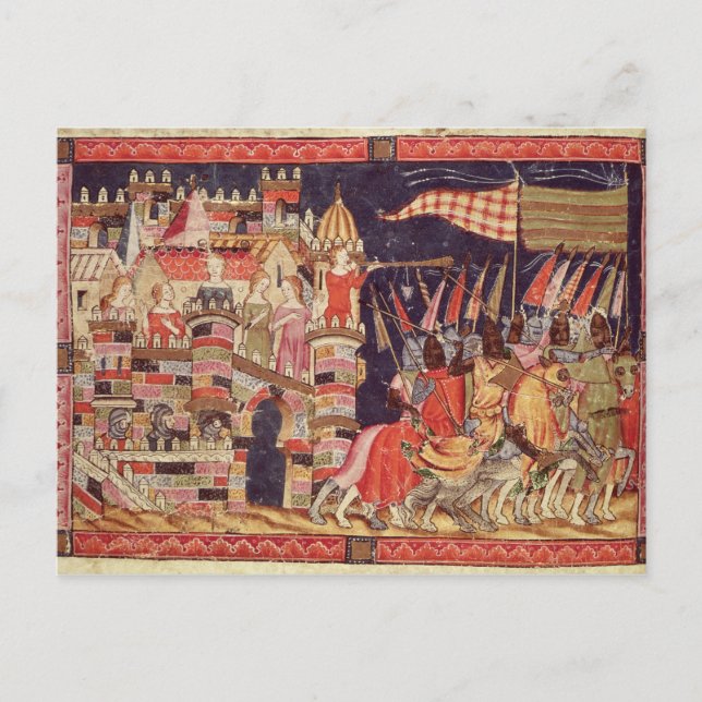 Carte Postale Les Trojans partent pour la bataille (Devant)