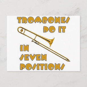 Carte Postale Les Trombones Le Font En 7 Positions