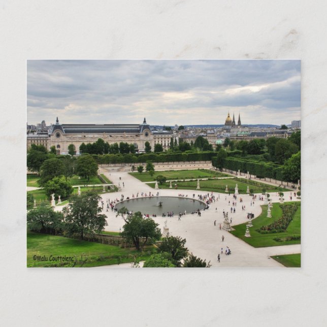 Carte postale Les Tuileries (Jardins) (Devant)