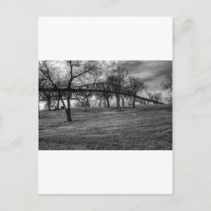 Carte Postale Les USA, pont sur le Port Arthur, TX. Noir et