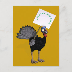 Carte Postale Les végétariens dominent !