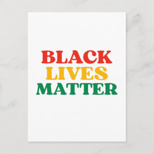 Carte Postale Les vies noires comptent