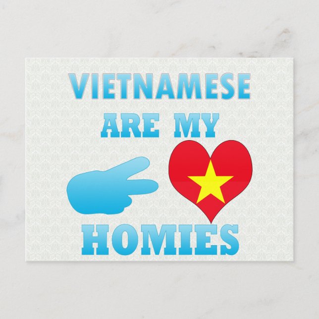 Carte Postale Les Vietnamiens sont mes Homies (Devant)