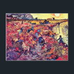 Carte Postale Les Vignes Rouges De Vincent Van Gogh<br><div class="desc">Les Vignes Rouges De Vincent Van Gogh La Vinèse Rouge Une Oeuvre Du Célèbre Artiste,  Vincent Van Gogh. Dessiné vers 1888 à l'aide de l'huile sur toile Technique et est maintenant situé au Musée Pouchkine des Beaux-Arts. Visitez Notre Magasin,  Zazzle.Com/Artcollection Pour Plus De Chefs-D'Oeuvre Pietro Perugino.</div>