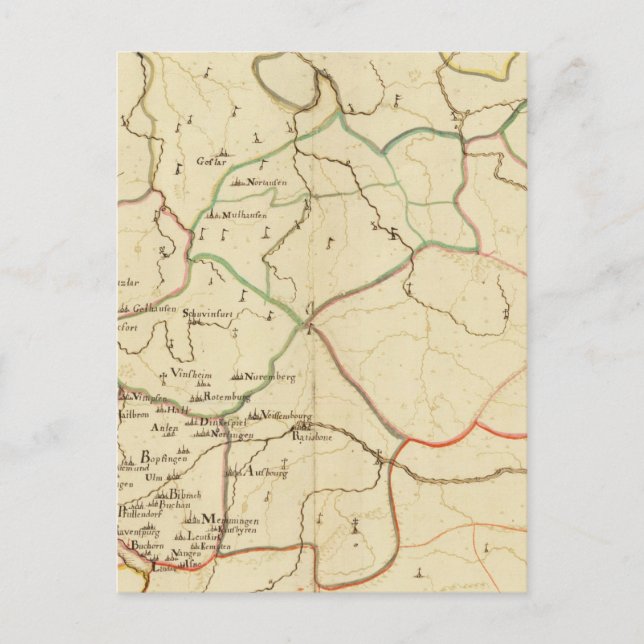 Carte Postale Les villes allemandes (Devant)