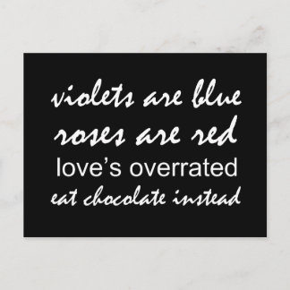 Carte Postale Les violettes sont bleues