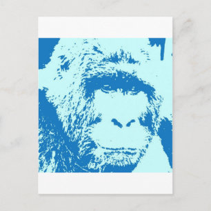 Carte Postale Les visages de Gorilla Pop Art