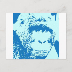 Carte Postale Les visages de Gorilla Pop Art