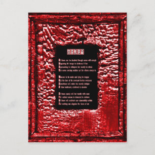 Carte Postale Les visages du péché