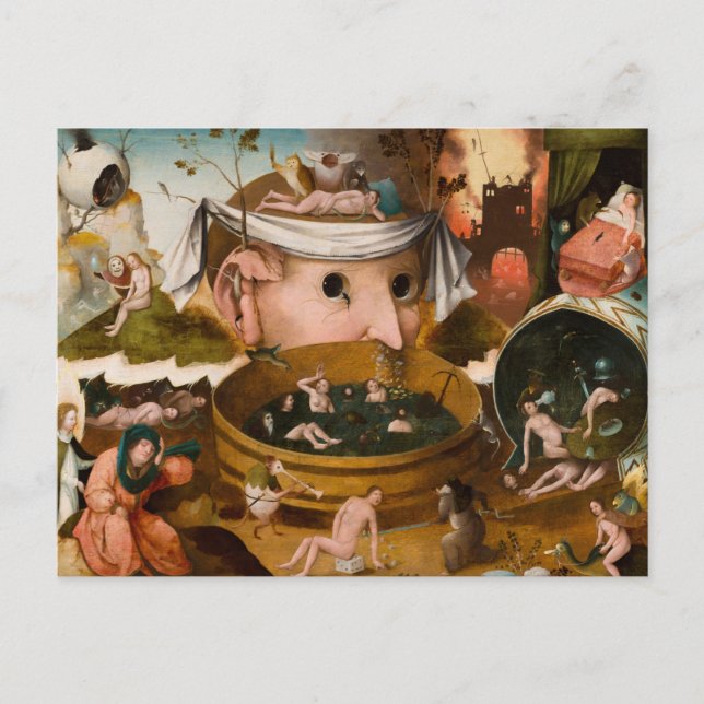 Carte Postale Les Visions de Tondal, 1479 par Hieronymus Bosch (Devant)