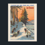 Carte Postale Les Vosges France Poster vintage 1912<br><div class="desc">Affiche vintage de voyage ferroviaire des Vosges en France. Publié en 1912. Veuillez noter que nos affiches sont des reproductions de haute qualité basées sur des scans professionnels, très haute résolution des originaux. Notre processus de retouche manuelle n'implique pas l'utilisation de filtres qui enlèvent les détails ou la texture d'origine...</div>