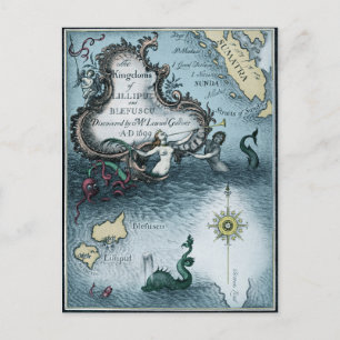 Carte Postale Les voyages de Gulliver par Jonathan Swift