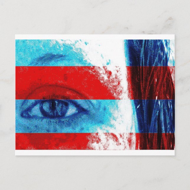 Carte Postale Les yeux de l'Amérique (Devant)