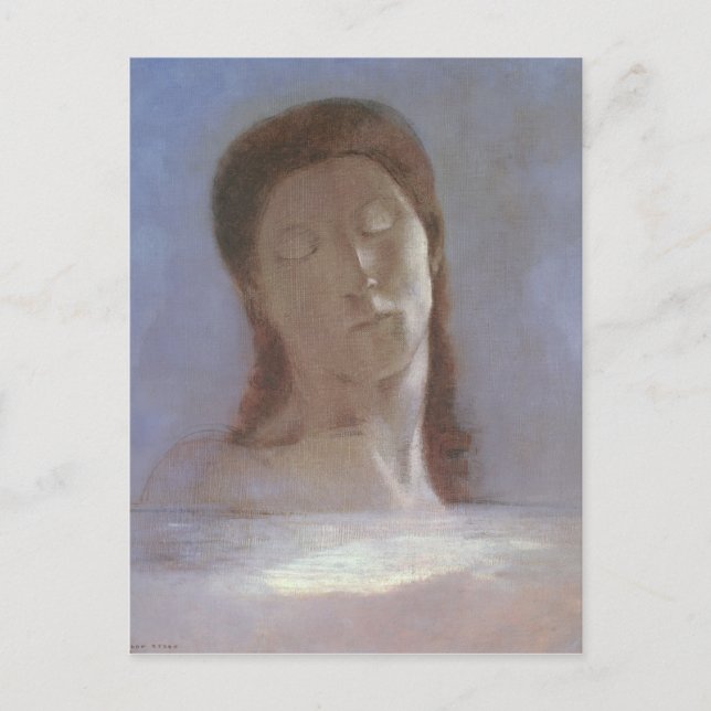 Carte Postale Les yeux fermés, 1890 (Devant)