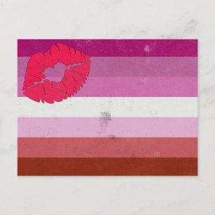 Carte Postale Lesbienne (bâton à lèvres)
