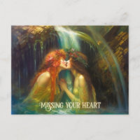 Lesbiennes en chute d'eau