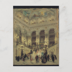 Carte Postale L'Escalier de l'Opéra, 1877
