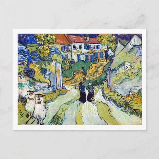 Carte Postale L'escalier de Van Gogh à Auvers (1890 (Devant)